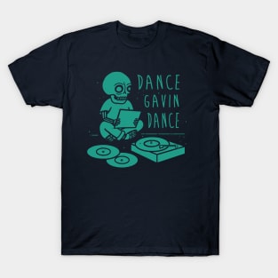 Vintage skull dance navy T-Shirt